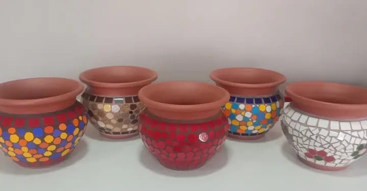 vaso cachepô violeta n2 15x17