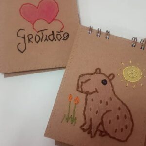 moleskine/ blocos de anotações bordados 16×11